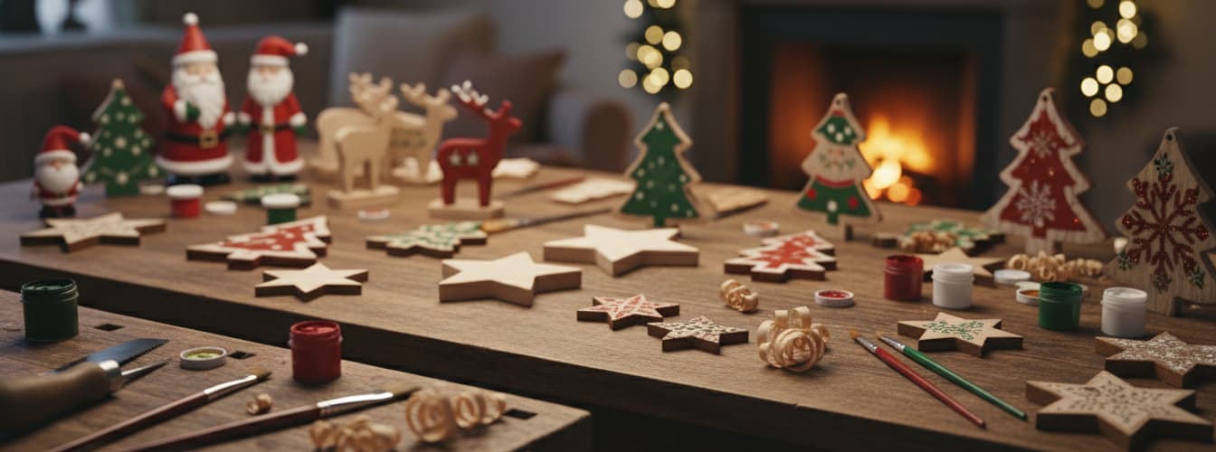 Weihnachtsdeko selber machen Holz