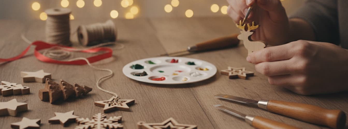 Weihnachtsdeko aus Holz selber machen